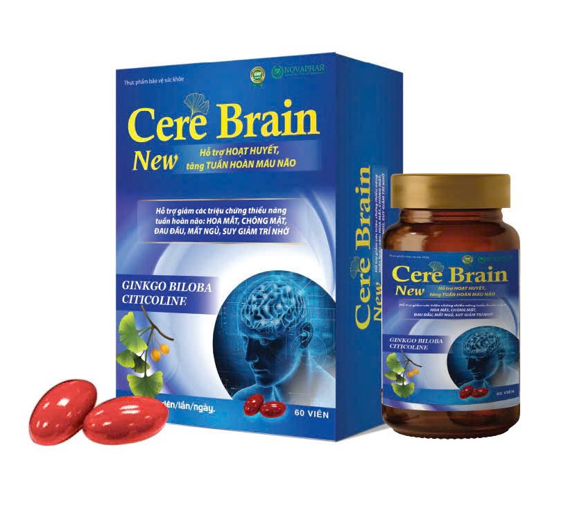 Hoạt Huyết Cere Brain New, Lọ 60 Viên